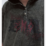 Gothic Darkwear Hoodie mit Teufels-Hörnern