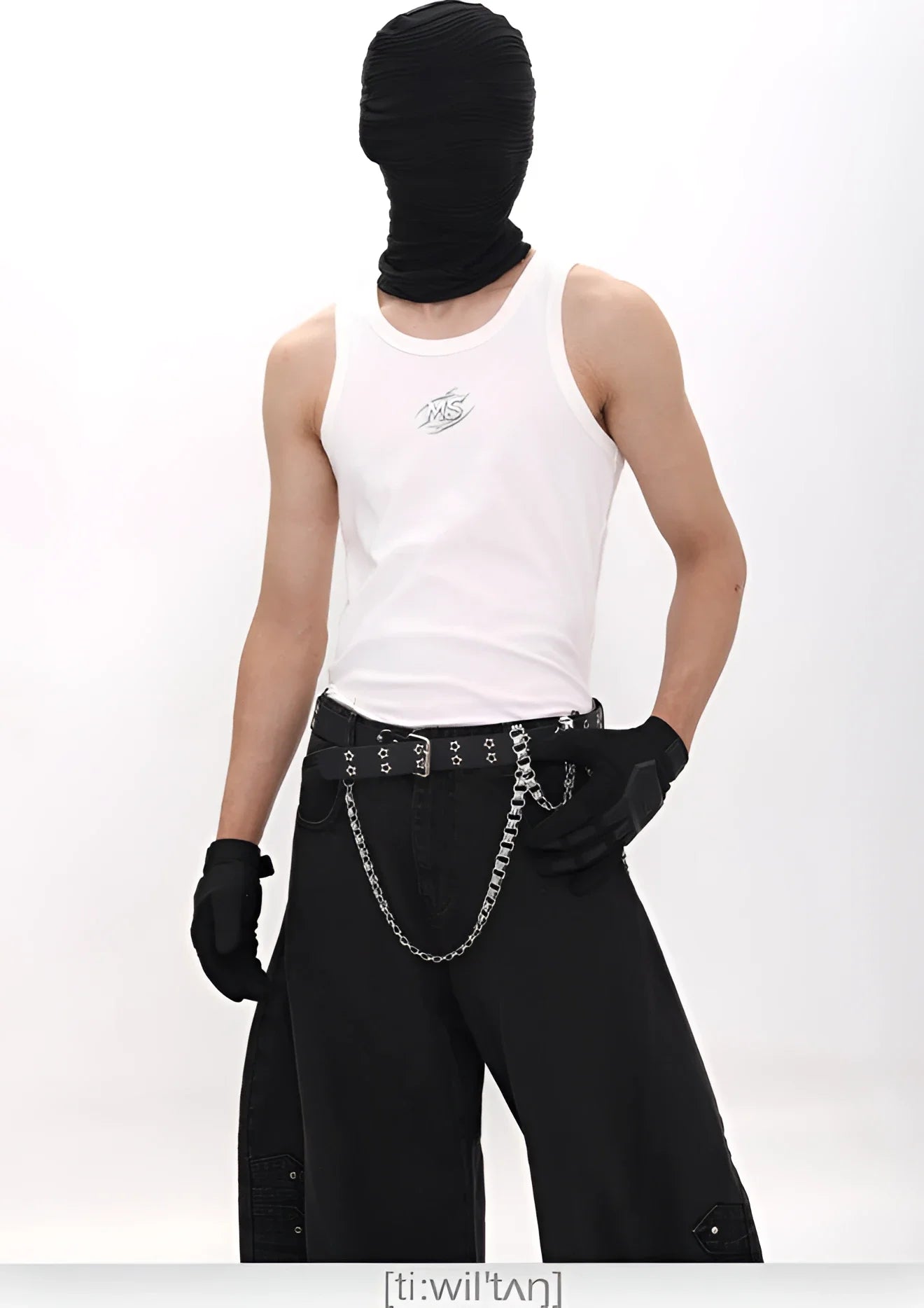 Rave Metal-Emblem Ribbed Tank Top – Fuga Studios