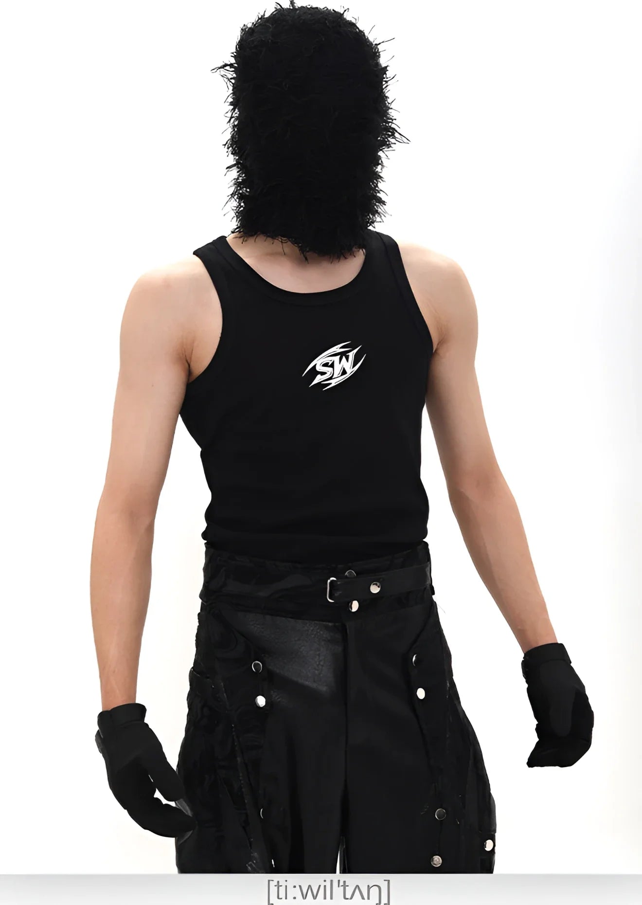 Rave Metal-Emblem Ribbed Tank Top – Fuga Studios