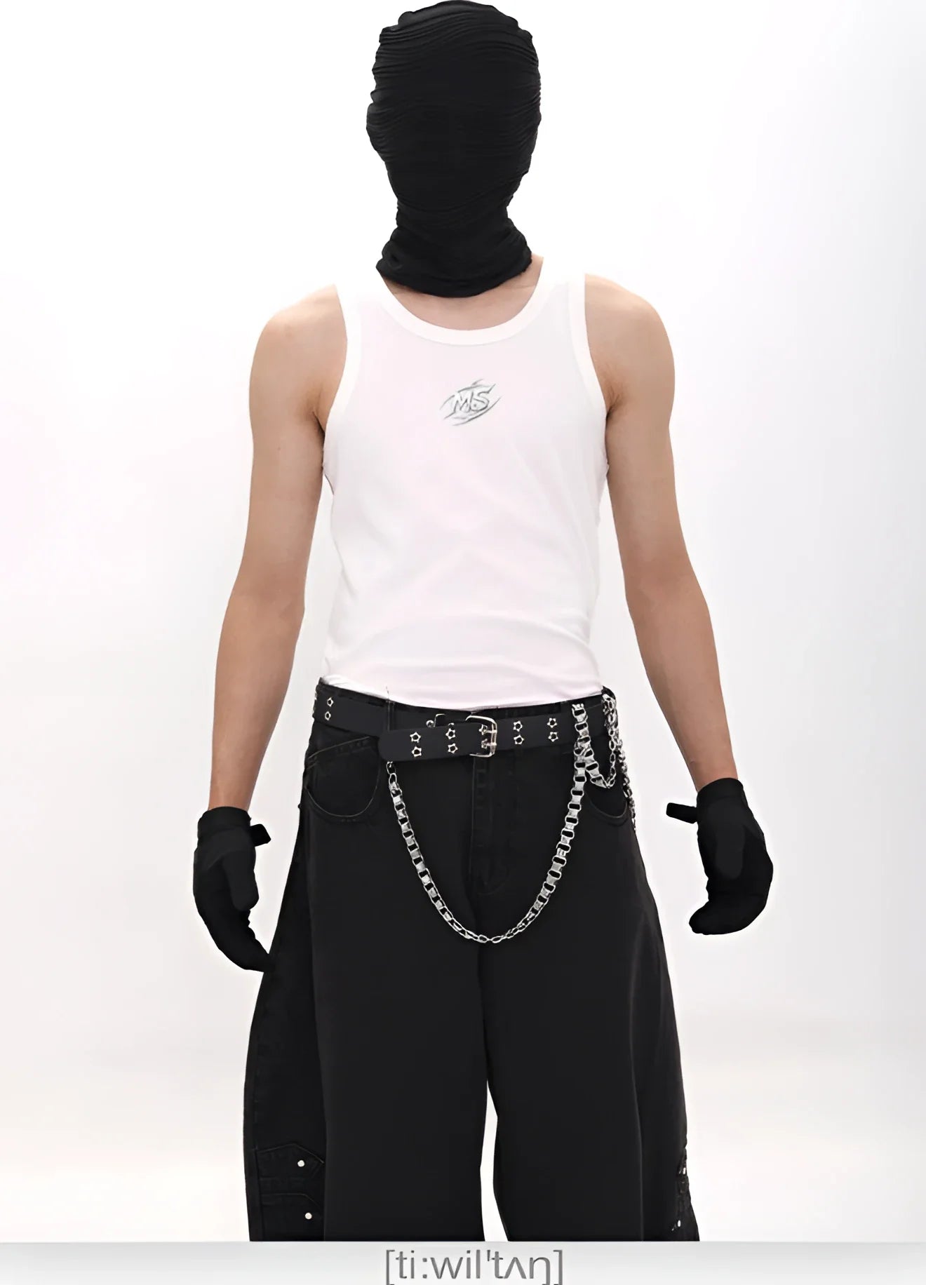 Rave Metal-Emblem Ribbed Tank Top – Fuga Studios