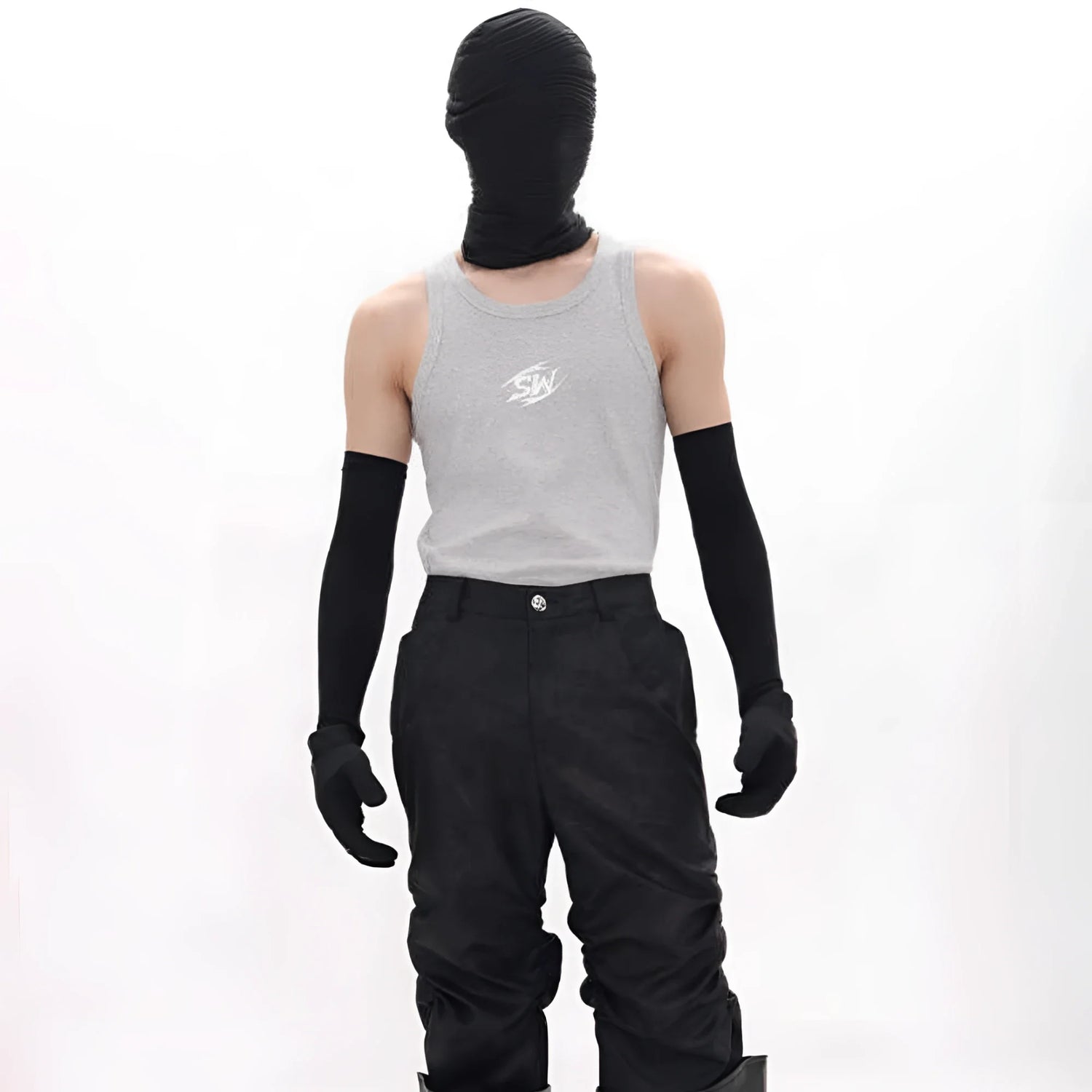 Rave Metal-Emblem Ribbed Tank Top – Fuga Studios
