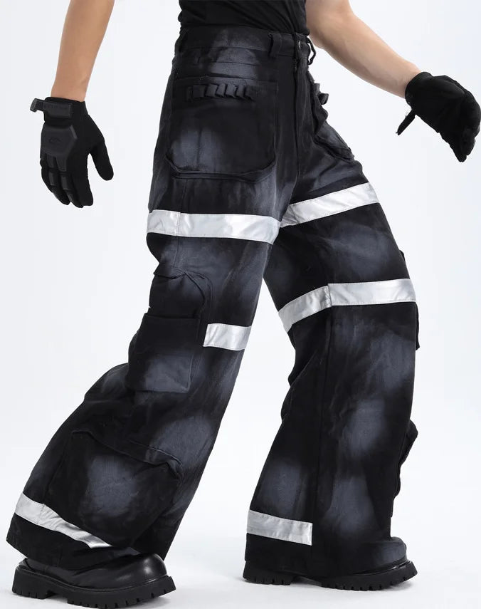 Rave Reflective Workwear Cargo Pants - Fuga Studios