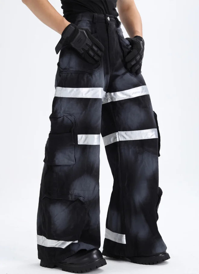 Rave Reflective Workwear Cargo Pants - Fuga Studios