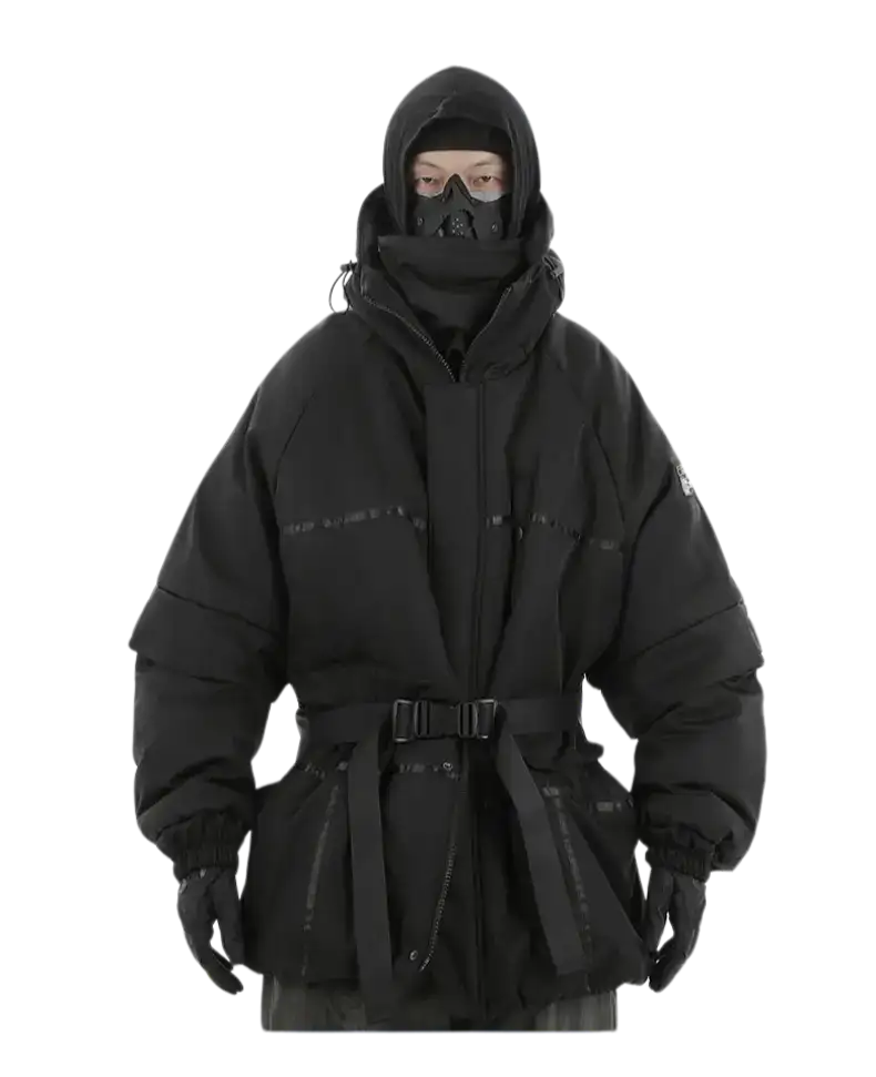Techwear Blackout Winter Parka - Fuga Studios