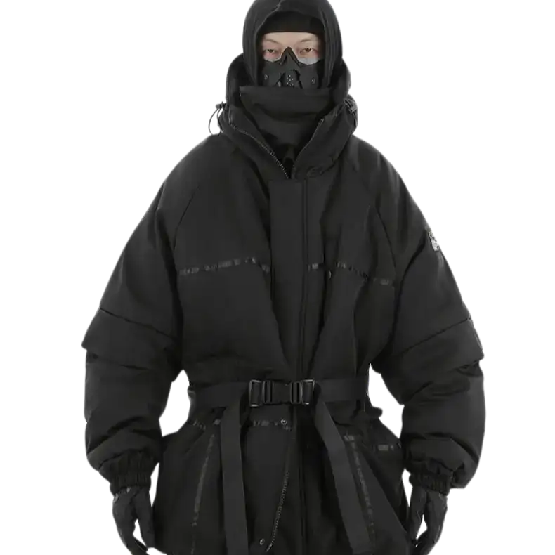 Techwear Blackout Winter Parka - Fuga Studios