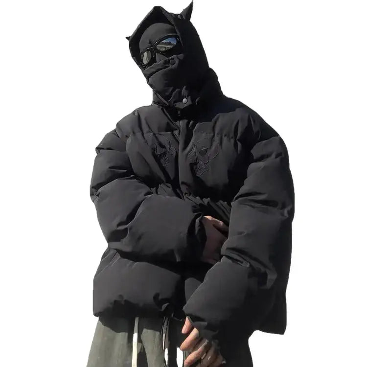 STREETWEAR "DEVIL HORNS" PUFFERJACKE