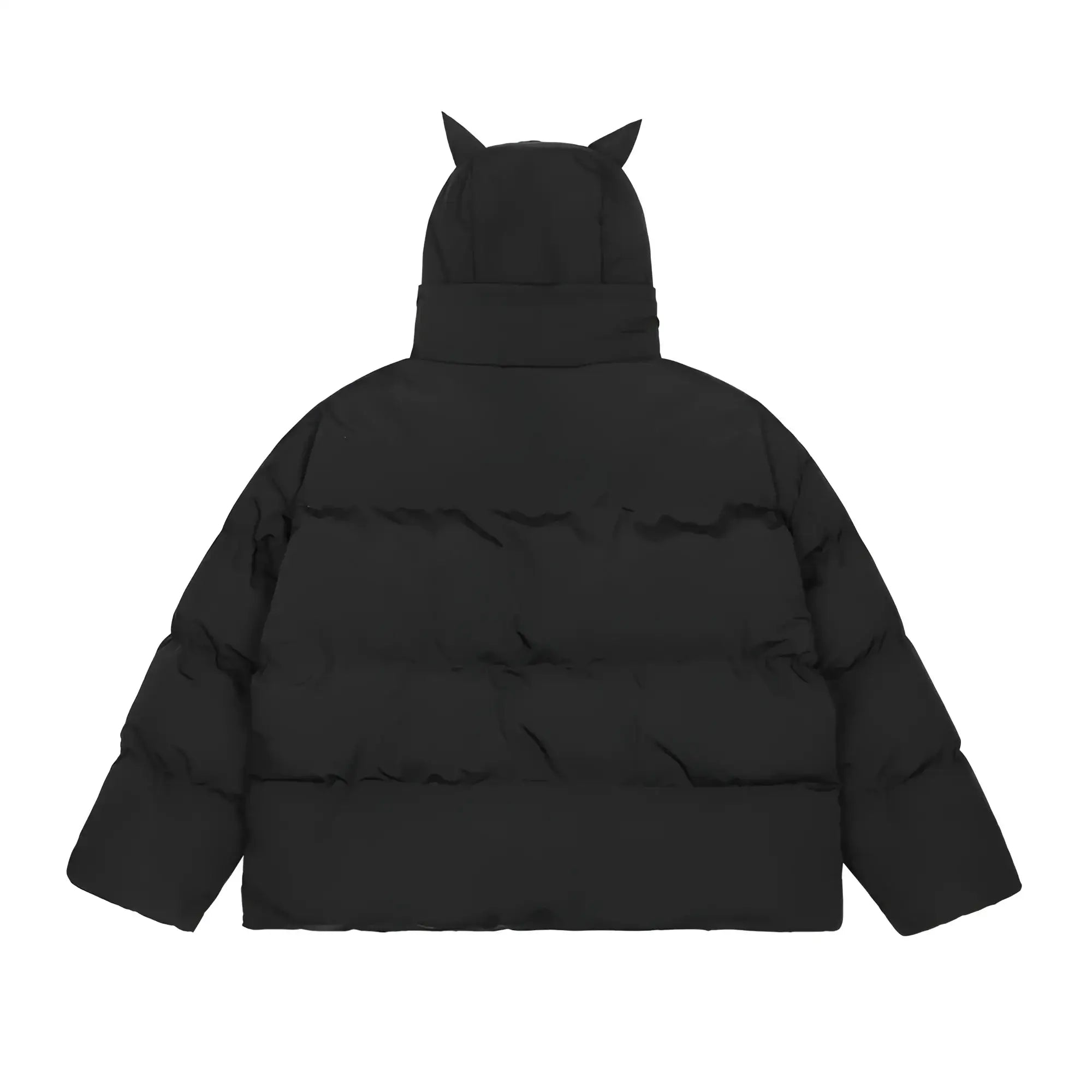 Streetwear Devil Horns Puffer Jacket - Fuga Studios