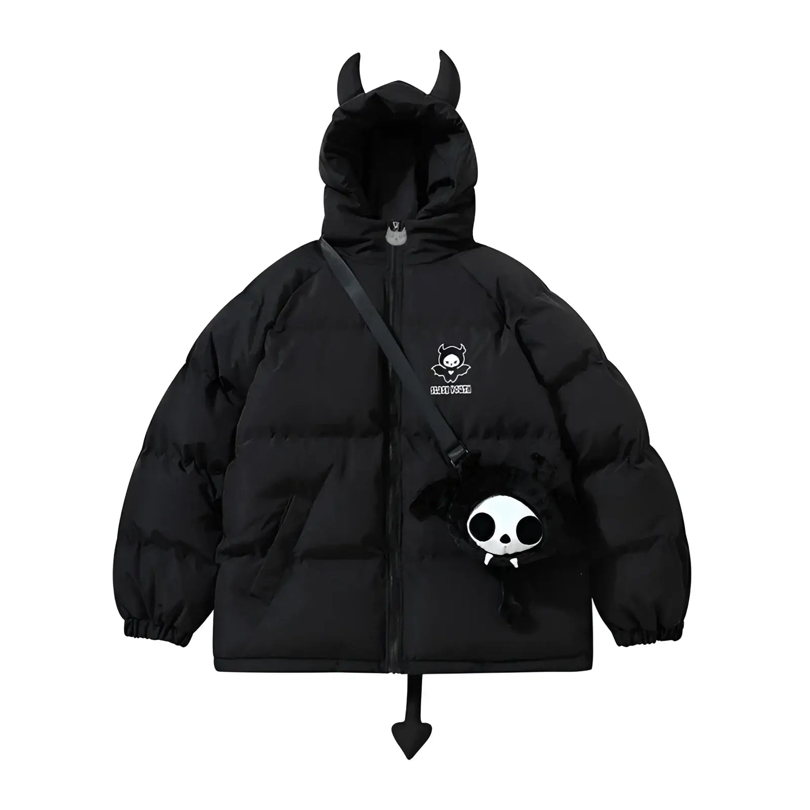 Streetwear Devil Horns Tail Jacket - Fuga Studios