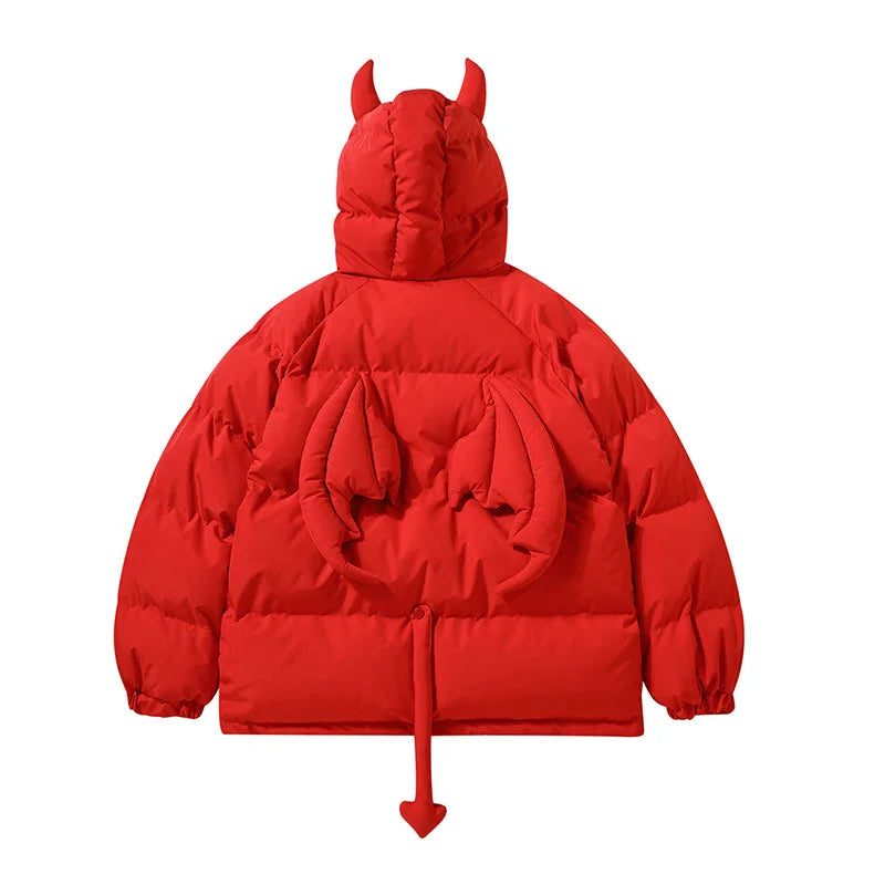 Streetwear Devil Horns Tail Jacket - Ultra Techwear