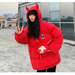 Streetwear Devil Horns Tail Jacket - Fuga Studios