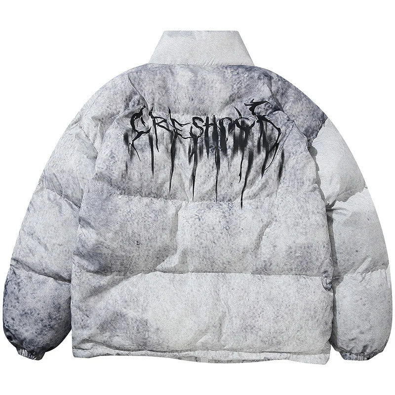 Streetwear Frequency Puffer Jacket - Fuga Studios