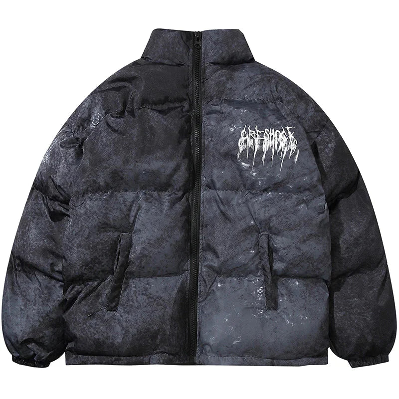 Streetwear Frequency Puffer Jacket - Fuga Studios