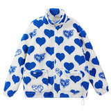 Streetwear Heart Icon Wool Jacket - Fuga Studios