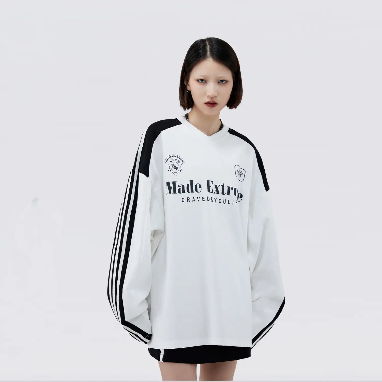 Streetwear Made Extreme 3 Stripes Sweater - Fuga Studios