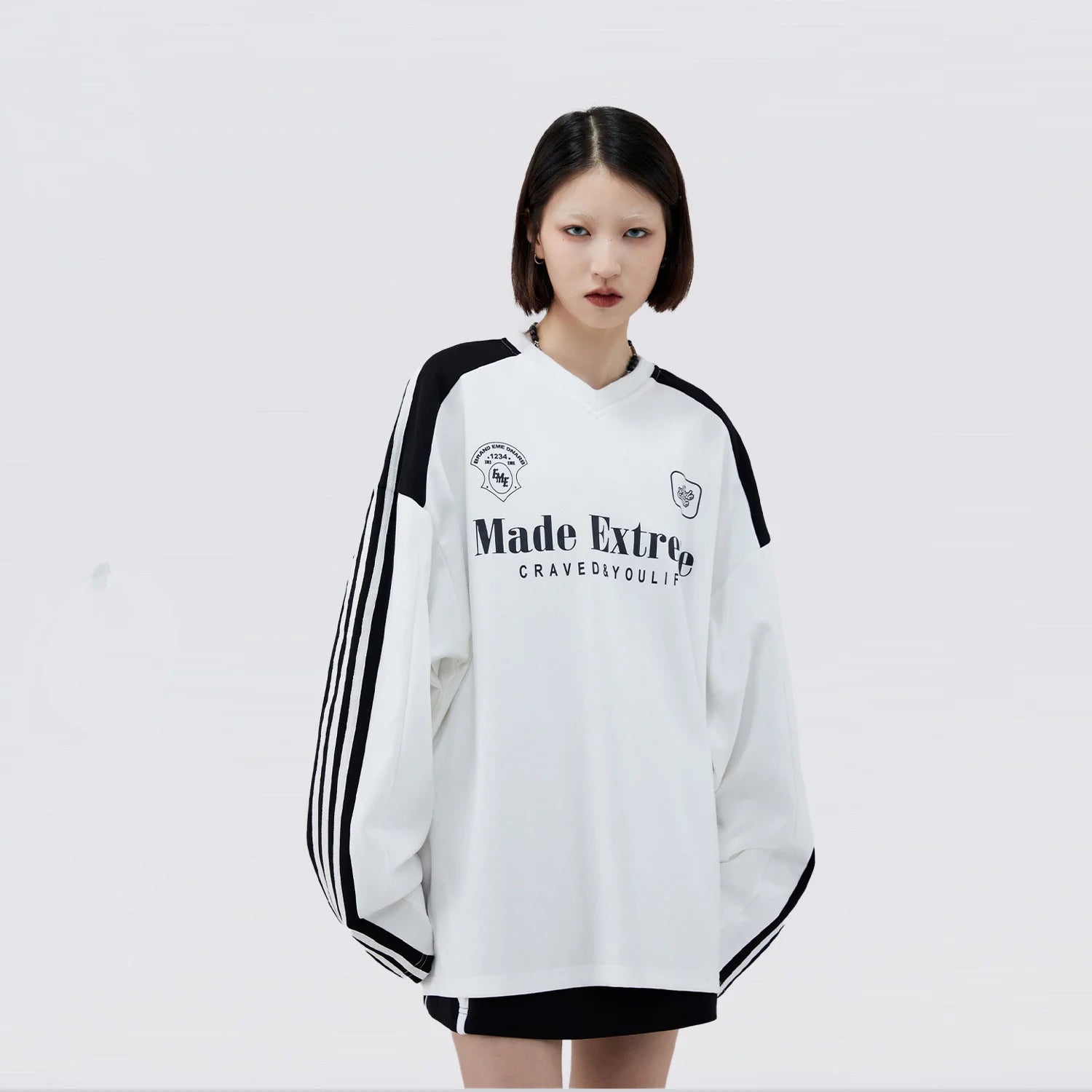 Streetwear Made Extreme 3 Stripes Sweater - Fuga Studios