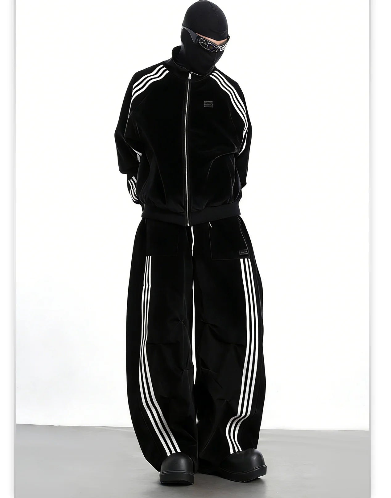 Streetwear Side-Stripe Track Set - Fuga Studios