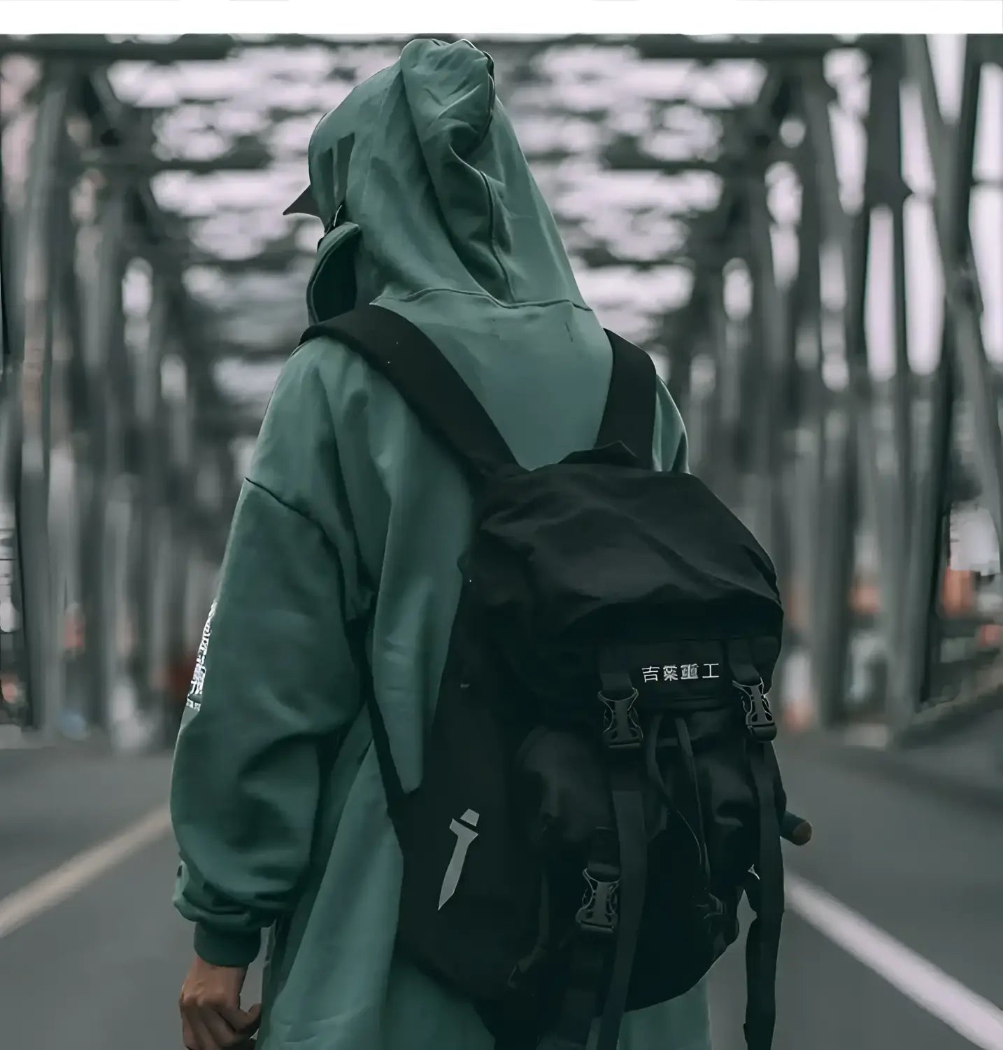 Ropa de calle Techwear Mochila japonesa
