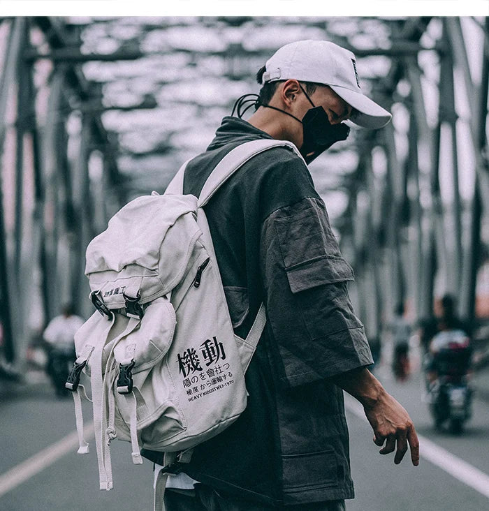 Streetwear Techwear Japanese Backpack - Fuga Studios