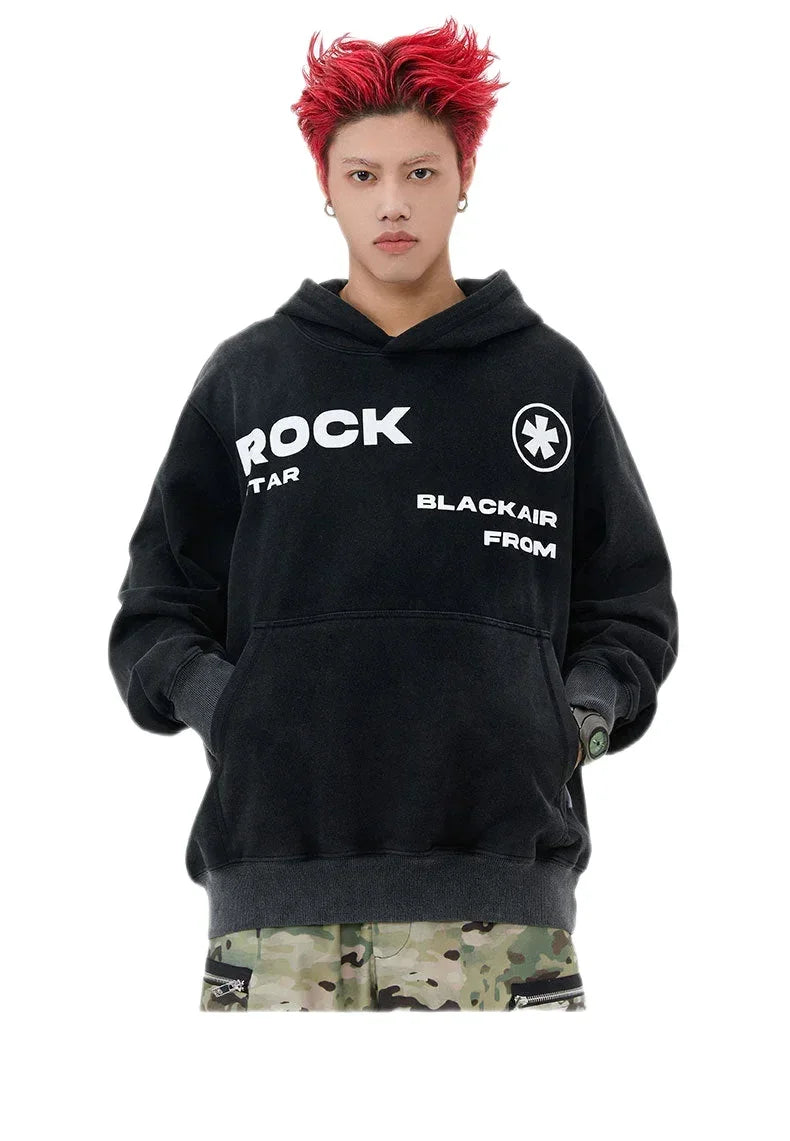 Streetwear Unisex Blackair Rockstar Hoodie - Fuga Studios