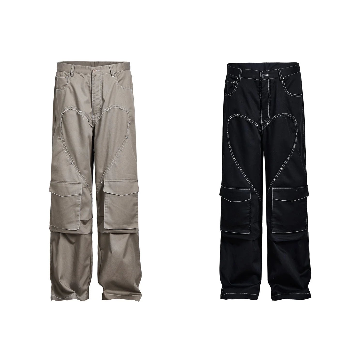 Streetwear Unisex Heart Pants - Fuga Studios