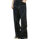 Streetwear Unisex Heart Pants - Fuga Studios