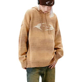 Streetwear Unisex Knitted Wave Hoodie - Fuga Studios