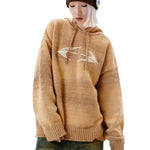 Streetwear Unisex Knitted Wave Hoodie - Fuga Studios