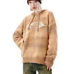 Streetwear Unisex Knitted Wave Hoodie - Fuga Studios