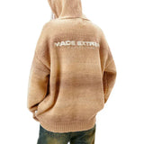 Streetwear Unisex Knitted Wave Hoodie - Fuga Studios