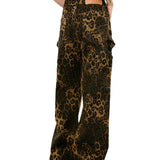 Streetwear Unisex Leopard Cargo Pants - Fuga Studios