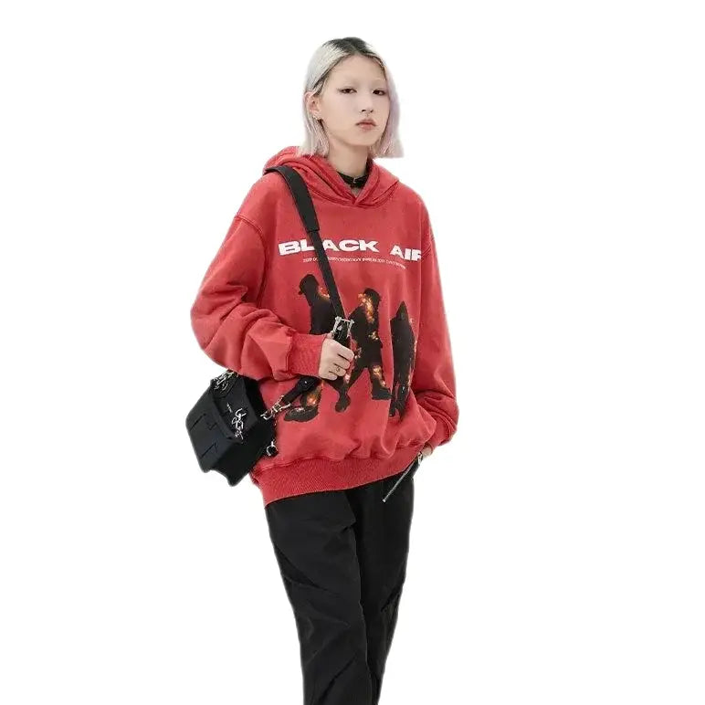 Streetwear Unisex는 극단적 인 검은 색 공기 까마귀를 만들었습니다