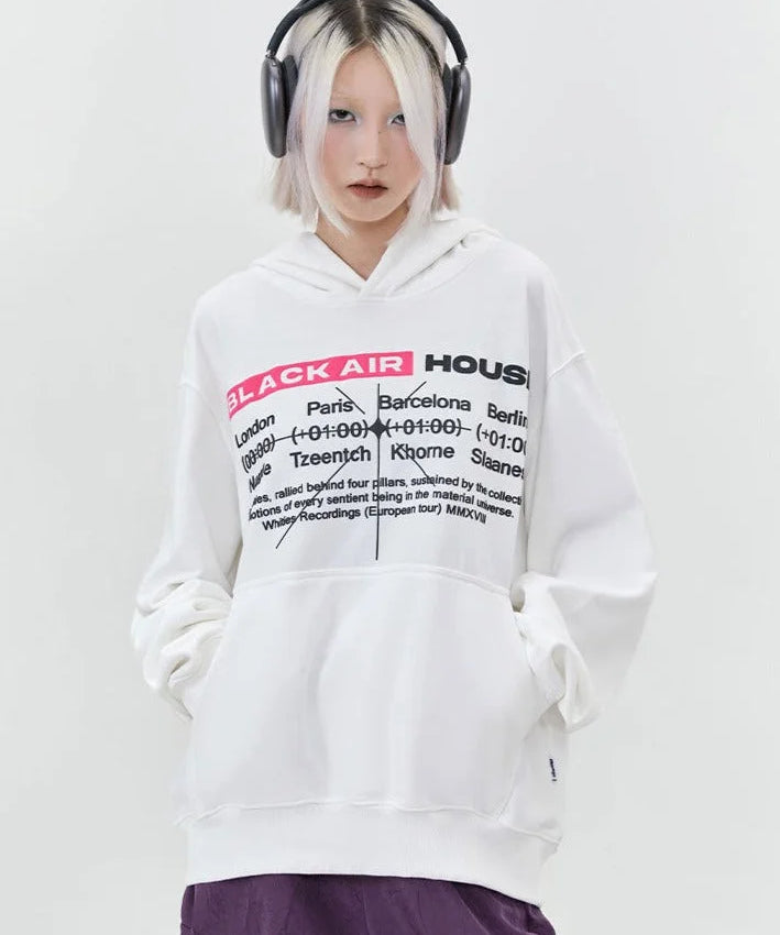 Streetwear Unisex Made Extreme Black Air House Hoodie