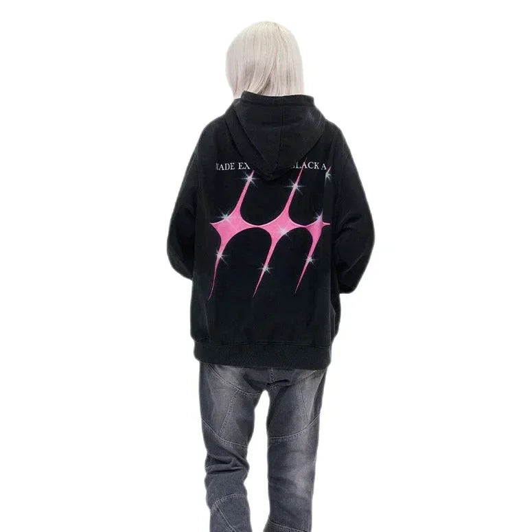Streetwear Unisex Made Extreme Embroidery Hoodie - Fuga