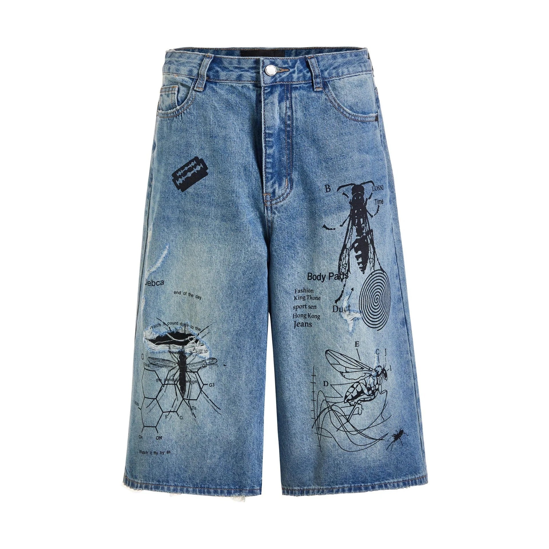 Streetwear Unisex Made Extreme Graffiti Shorts - Fuga