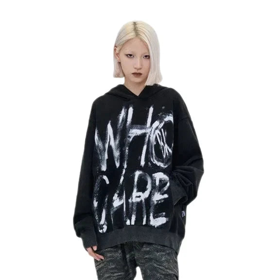 Streetwear Unisex Made Extreme Graffiti ’Who Care’