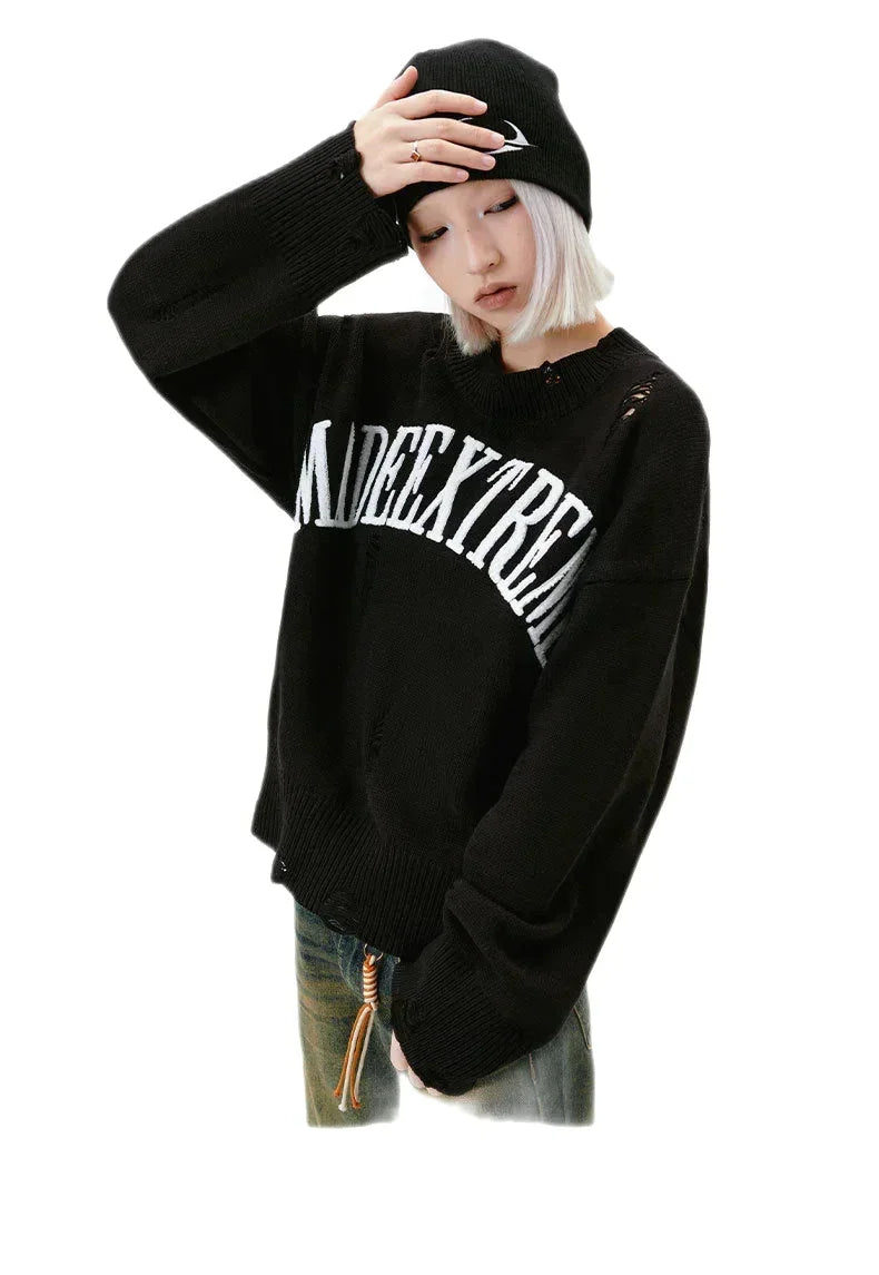 Streetwear Unisex Made Extreme Knitted Sweater - Fuga