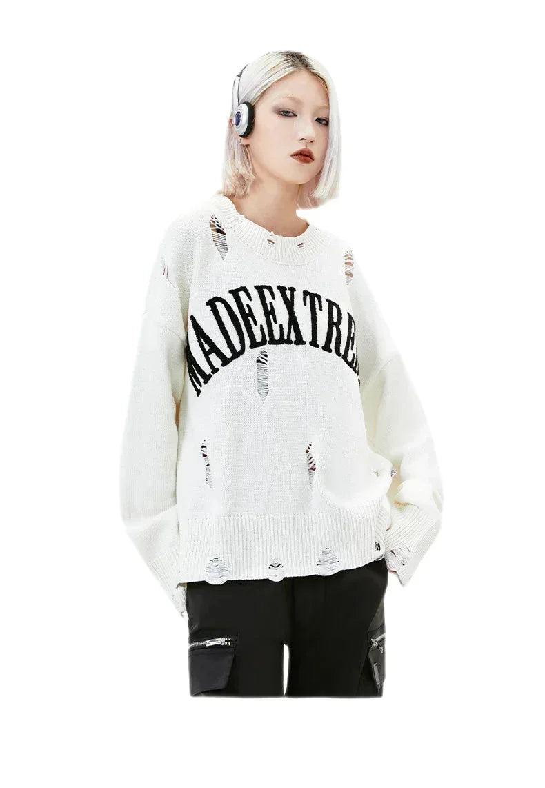 Streetwear Unisex Made Extreme Knitted Sweater - Fuga