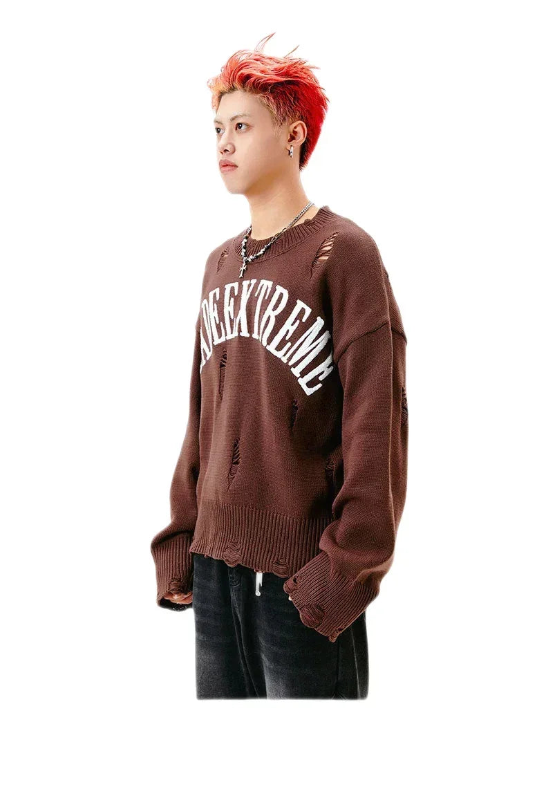 Streetwear Unisex Made Extreme Knitted Sweater - Fuga