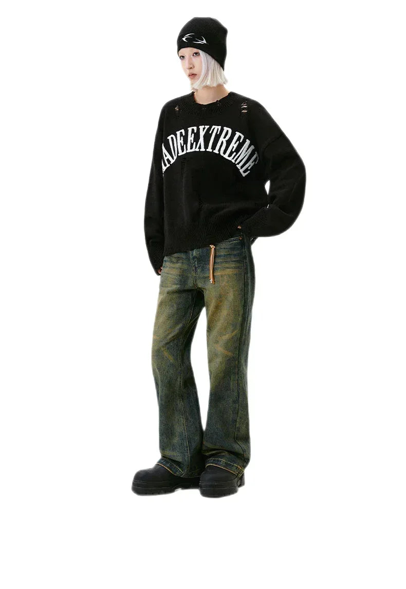 Streetwear Unisex Made Extreme Knitted Sweater - Fuga