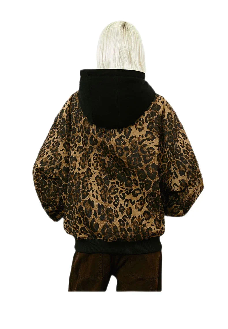 Streetwear Unisex Made Extreme Leopard Jacket - Fuga Studios