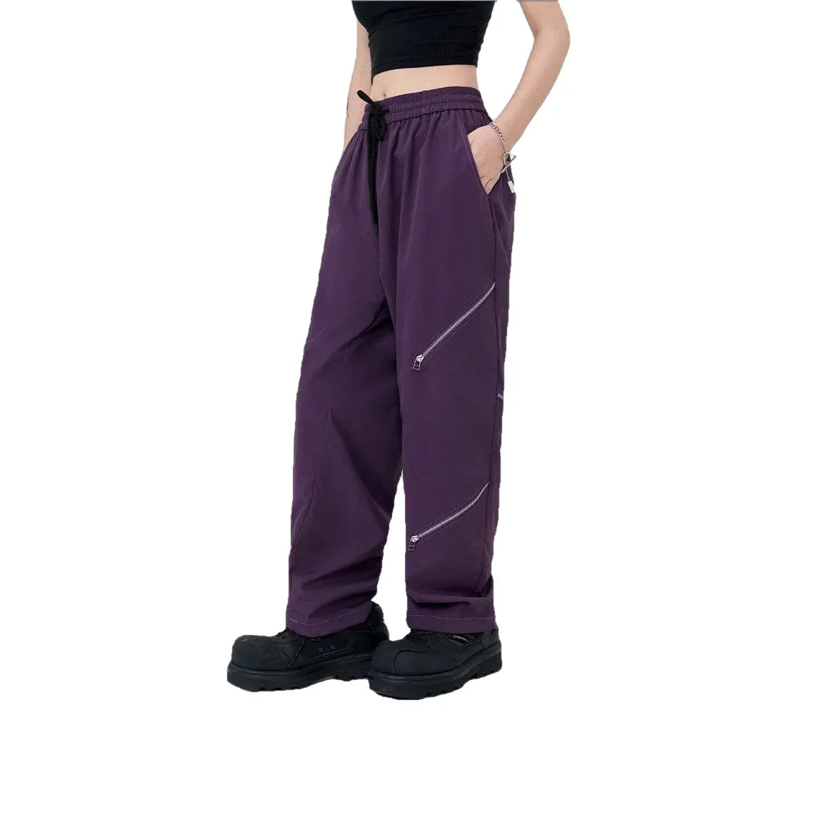 Streetwear Unisex Made Extreme Multi Zip Joggers - Fuga