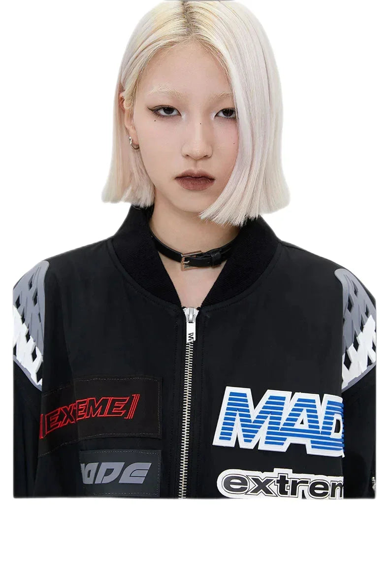 Streetwear Unisex Made Extreme Racing Bomber Jacket - Fuga