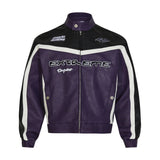 Streetwear Unisex Made Extreme Racing Leather Jacket - Fuga