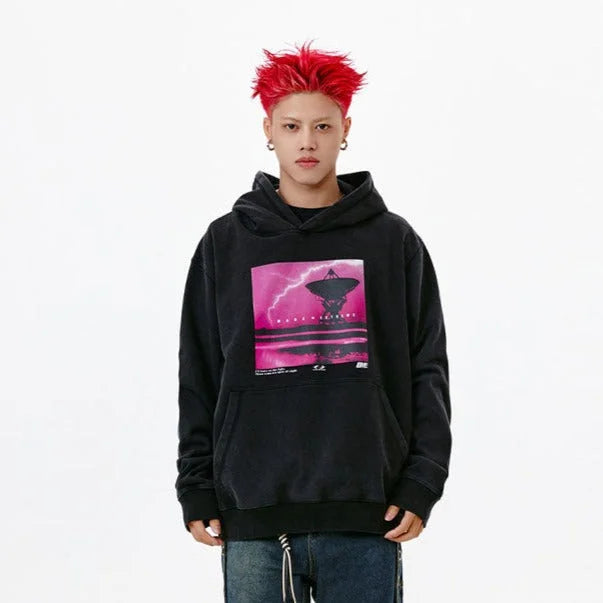 Streetwear Unisex Made Extreme Satellite Hoodie - Fuga