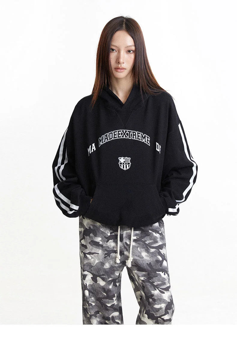 Streetwear Unisex Made Extreme Stripe Hoodie - Fuga Studios