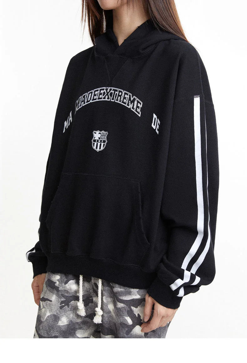 Streetwear Unisex Made Extreme Stripe Hoodie - Fuga Studios