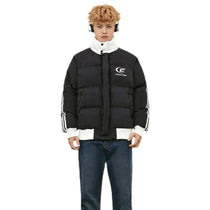 Streetwear Unisex Made Extreme Striped Puffer Jacket - Fuga