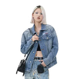 Streetwear Unisex Made Extreme Washed Denim Jacket - Fuga