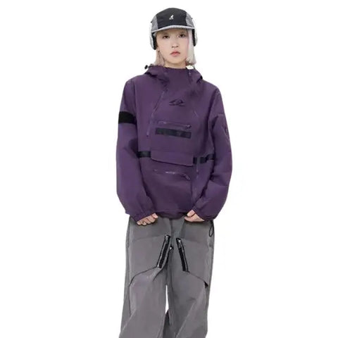 Streetwear unisex maakte extreme windjack