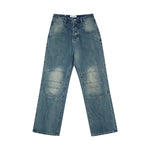 Streetwear Unisex Mid Waist Jeans - Fuga Studios